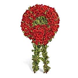  Marmaris Çiçek Gönder Kırmızı Gerbera Cenaze Çelengi